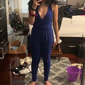 Blue jumpsuit